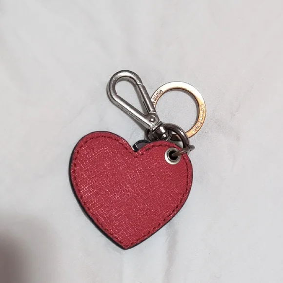 Calvin Klein Red Heart Key & Rhinestone Charm - Picture 3 of 3